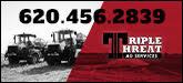 Triple Threat Ag Services Sponsorship Banner