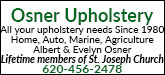 Osner Upholstery Sponsorship Banner